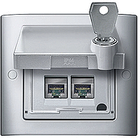 Schneider Electric. ПРОМЕЖ. КОЛЬЦО С КРЫШ ПОЛ Д НАДП + ЗАМОК - Merten Aquadesign - MTN516360