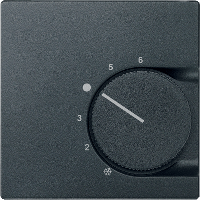 Schneider Electric. ЦЕНТР. ПЛАТА ТЕРМОРЕГ. С ПЕРЕКЛ., SYSTEM M, ЦВЕТ АНТРАЦИТ - Merten System M - MTN536214