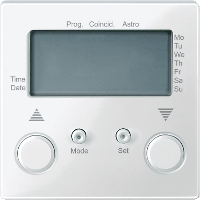 Schneider Electric. ТАЙМЕР Д/ЖАЛЮЗИ С ПОДКЛЮЧ.ДАТЧИКА БЕЛ - Merten System M - MTN581619