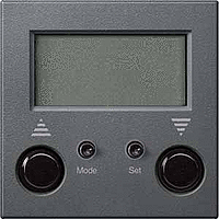 Schneider Electric. СТАНДАРТНЫЙ ТАЙМЕР ДЛЯ ЖАЛЮЗИ АНТРАЦИТ - Merten System M - MTN581914