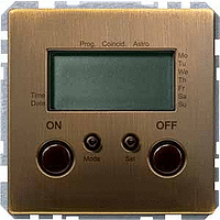 Schneider Electric. ТАЙМЕР ЭЛЕКТР. НЕД., 1000ВА, 230В, SYSTEM DESIGN, ЦВЕТ АНТИЧНАЯ ЛАТУНЬ - Merten Antique/Artec - MTN584043