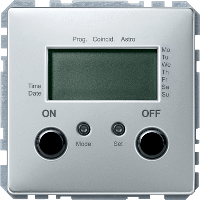 Schneider Electric. ТАЙМЕР ЭЛЕКТР. НЕД., 1000ВА, 230В, SYSTEM DESIGN, ЦВЕТ АЛЮМИНИЙ - Merten Antique/Artec - MTN584060