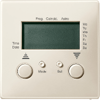 Schneider Electric. ТАЙМЕР УПРАВ. ЖАЛЮЗИ НЕД., НАКЛАДНОЙ МОДУЛЬ, SYSTEM DESIGN, ЦВЕТ БЕЖЕВЫЙ - Merten Antique/Artec - MTN584144
