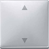 Schneider Electric. СЕНСОРНАЯ ПОВЕРХНОСТЬ ВЫКЛ. УПРАВ. ЖАЛЮЗИ, SYSTEM DESIGN, ЦВЕТ АЛЮМИНИЙ - Merten Antique/Artec - MTN584260