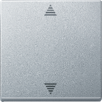 Schneider Electric. НАКЛАДКА Д/МЕХ. УПРАВЛ. ЖАЛЮЗИ КНОП., АЛЮМИНИЙ - Merten System M - MTN586260