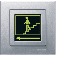 Schneider Electric. НАКЛАДКА С ПОЛЕМ Д/НАДПИСИ, АЛЮМИНИЙ - Merten System M - MTN587060
