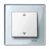 Schneider Electric. КНОПОЧНЫЙ ВЫКЛ.Д/ЖАЛЮЗИ БЕЛЫЙ - Merten System M - MTN587719