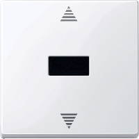 Schneider Electric. КНОП.ВЫКЛ.Д/ЖАЛЮЗИ С ИК-ПРИЕМ.АКТ-БЕЛ - Merten System M - MTN588025