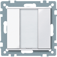 Schneider Electric. SM,1 КН. ВЫКЛ PLUS, АКТ.БЕЛ.БЛ - Merten System M - MTN617125