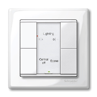 Schneider Electric. SM,2 КН. ВЫКЛ PLUS, ПОЛ.БЕЛ.БЛ - Merten System M - MTN617219