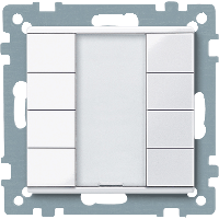 Schneider Electric. SM,4 КН. ВЫКЛ PLUS, АКТ.БЕЛ.БЛ - Merten System M - MTN617425