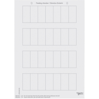 Schneider Electric. SM,ЭТИКЕТКИ ДЛЯ 1-, 2- ИЛИ 4-КН.ВЫКЛ,БЕЛ - Merten System M - MTN618319