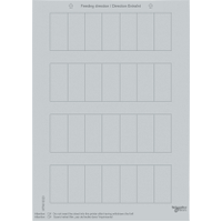 Schneider Electric. SM,ЭТИКЕТКИ ДЛЯ 1-, 2- ИЛИ 4-КН.ВЫКЛ,СЕР - Merten System M - MTN618320