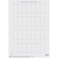 Schneider Electric. SM,ЭТ-КИ ДЛЯ МН-Х КН.ВЫКЛ. С ИК-ПРМ, БЕЛ - Merten System M - MTN618419