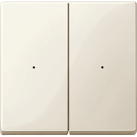 Schneider Electric. Rockers for 2-gang push-button module, white, glossy, System M - KNX - MTN619244
