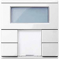 Schneider Electric. 2-КНОПОЧН ВЫК-ЛЬ PLUS С ТЕРМОРЕГУЛЯТ SYM - Merten System M - MTN6212-0319