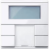 Schneider Electric. 2-КНОПОЧН ВЫК-ЛЬ PLUS С ТЕРМОРЕГУЛЯТ SYM - Merten System M - MTN6212-0325