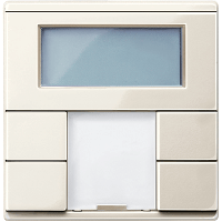 Schneider Electric. SM, 2-КНОПОЧН ВЫК-ЛЬ PLUS С ТЕРМОРЕГУЛЯТ, БЕЖ - Merten System M - MTN6212-0344