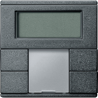 Schneider Electric. 2-КНОПОЧН ВЫК-ЛЬ PLUS С ТЕРМОРЕГУЛЯТ SYM - Merten System M - MTN6212-0414