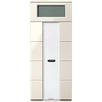 Schneider Electric. SM, 4-КНОПОЧН ВЫК-ЛЬ PLUS С ТЕРМОРЕГУЛЯТ, БЕЖ - Merten System M - MTN6214-0344