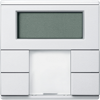 Schneider Electric. SM, ТЕРМОРЕГУЛЯТОР С ДИСПЛЕЕМ, ПОЛ. БЕЛ - Merten System M - MTN6241-0419
