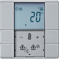 Schneider Electric. ТЕРМОРЕГУЛЯТОР С ДИСПЛЕЕМ - Merten Antique/Artec - MTN6241-4060