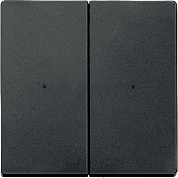 Schneider Electric. SM, КЛАВИША ДЛЯ МОДУЛЯ 2 КН. ВЫК, АНТРАЦ - Merten System M - MTN625214
