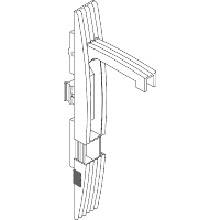 Schneider Electric. Handle lock polyamid (without insert) for PLA - Ral 7035 - Thalassa PLA - NSYEBMPLAG