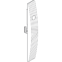 Schneider Electric. Large polyamid escucheon to receive insert of the lock in vers.PLA - Ral 7035 - Thalassa PLA - NSYEBPLAG