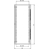 Schneider Electric. Укороч. сплошная пер. дверь 1400x600 - Запасные части для шкафов - NSYMPD146