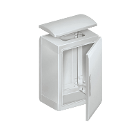 Schneider Electric. Floor standing encl. polyester vers.PLAT open top w/ canopy 750x500x320 IP44 - Thalassa PLA - NSYPLAT753G