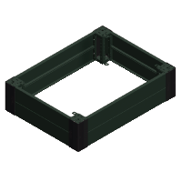 Schneider Electric. Пер. и задн. панели цоколя 400x100 - Шкафы с отсеками Spacial SFM - NSYSPF4100