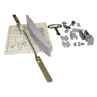 Schneider Electric. Locking and rods for PLA height 1250 - Ral 7035 - Запасные части для шкафов - NSYVPLA12G