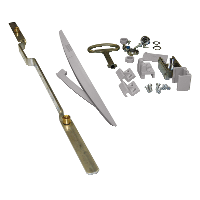 Schneider Electric. Handle locking and rods for PLA height 1500 - Ral 7035 - Запасные части для шкафов - NSYVPLA15MG