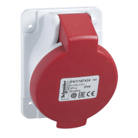 Schneider Electric. Розетка скрытой установки угловая быстрая 32А 3p+e IP44 380...415В - PK PratiKa Промышленные разъемы - PKY32F434