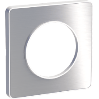 Schneider Electric. Touch - рамка - 1 пост - белый & матов. металлич.алюминий - Odace - S52P802J