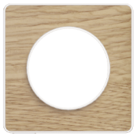 Schneider Electric. Touch - рамка - 1 пост - белый & природное дерево - Odace - S52P802N