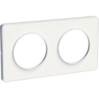 Schneider Electric. Touch - рамка - 2 поста H/V71 - белый - Odace - S52P804
