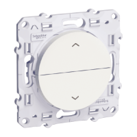 Schneider Electric. Переключатель - 2-канальный кнопка - 6 A - белый - Odace - S52R207