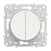 Schneider Electric. Комбинированное устройство управления - 2-полюсный - 10 AX - белый - Odace - S52R211