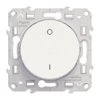 Schneider Electric. Выключатель - 2-полюсн. 1-канальн. - 16 A - белый - Odace - S52R262