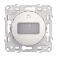Schneider Electric. Датчик движения - 40...300 Вт - 2 провода - белый - Odace - S52R524