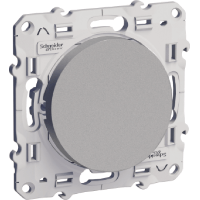 Schneider Electric. Выключатель - на одно направление - 10 AX - алюминий - Odace - S53R201