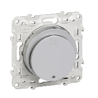 Schneider Electric. Выключатель с карточкой-ключом - алюминий - синий светодиод - 10A - Odace - S53R283