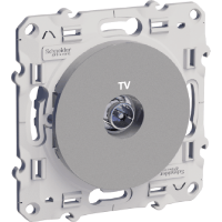 Schneider Electric. TV розетка - алюминий - Odace - S53R445