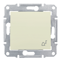 Schneider Electric. Кноп.выкл. "звонок", беж. - Sedna - SDN0800147