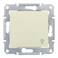Schneider Electric. Кноп.выкл. "свет", беж. - Sedna - SDN0900147