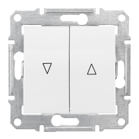 Schneider Electric. Выкл. д/жалюзи мех.блок, бел. - Sedna - SDN1300321
