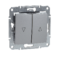 Schneider Electric. Выкл. д/жалюзи мех.блок, алюм. - Sedna - SDN1300360