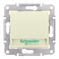 Schneider Electric. Кн.выкл. с надп. подсв., беж. - Sedna - SDN1600347